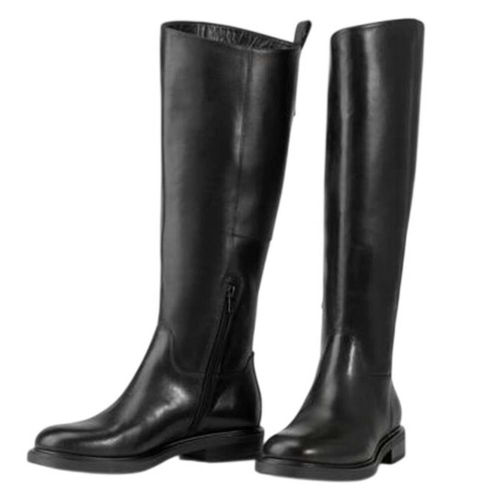 Vagabond Womens Freya Knee High Boots US 11 EU 41 Black Leather EUC